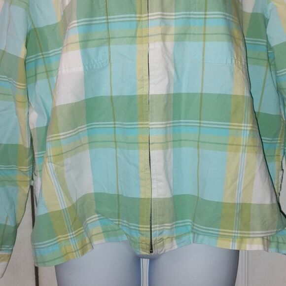 Christopher & Bank plaid zip up light weight jacket  Sz XL - Picture 3 of 5